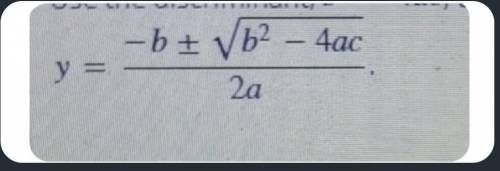 Use the discriminant, b^2 - 4ac, to determine the number of solutions of the following quadratic eq