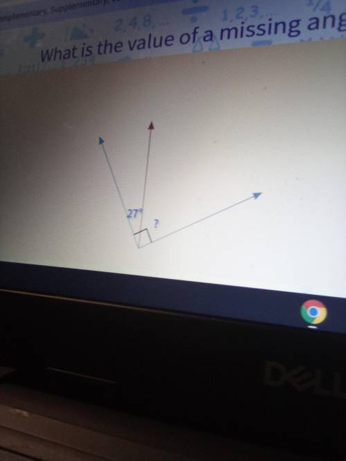 What is the value of a missing angle