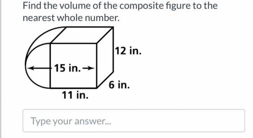 Find the volume of the composite figure to the nearest whole number.