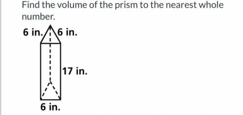 Find the volume of the prism to the nearest whole number