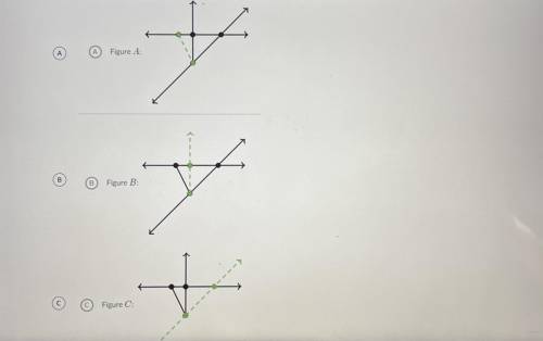 Which of the following figures show a dashed green line segment?

consider the entire dashed green
