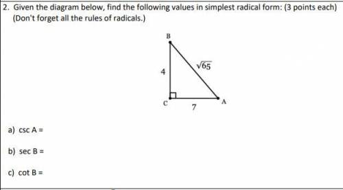 Can somebody skilled with algebra 2 give me backup with this problem? Show steps as well please! Th