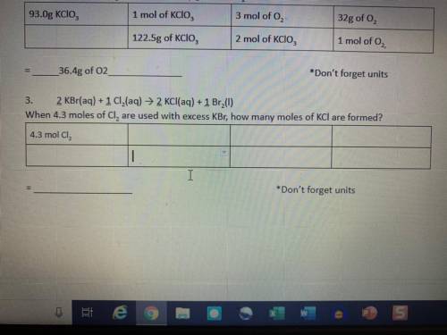 #3 I NEED HELP WITH THE STEPS FOR THIS STOICHIOMETRY PROBLEM (links will be reported)