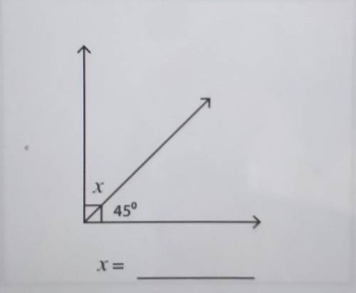 Find the value of x in each angle​