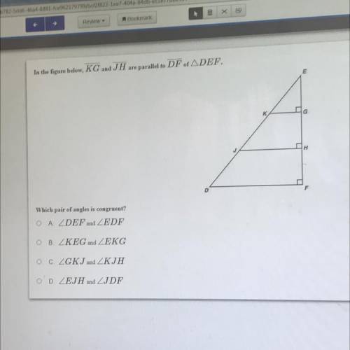 Which angles are congruent?? (Look at the picture)