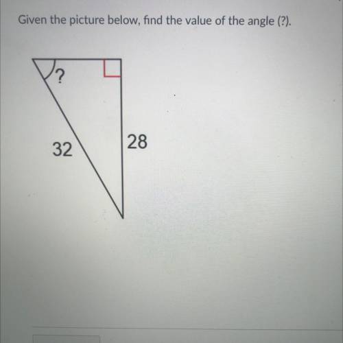 Find the value of the angle
