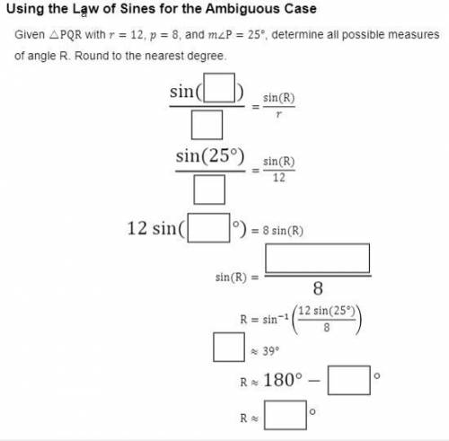Given the angle determine all measures of angle r