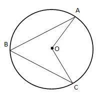 Use the information below to find the measure of the central angle AOC. Explain how you got your an