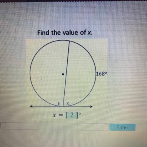 Will give brainliest for answer 
Find the value of x.
1680
B
x
x = [?]