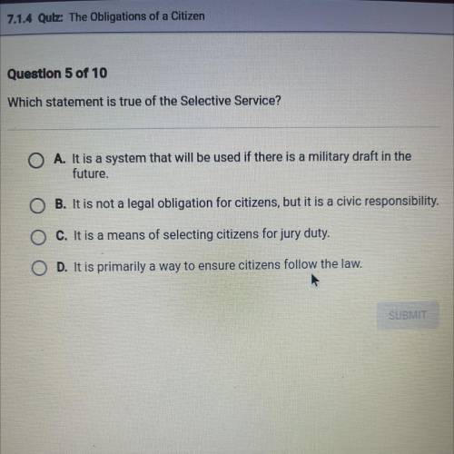 Which staternent is true of the Selective Service?
