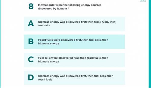 In what order were the following energy sources discovered by humans ?