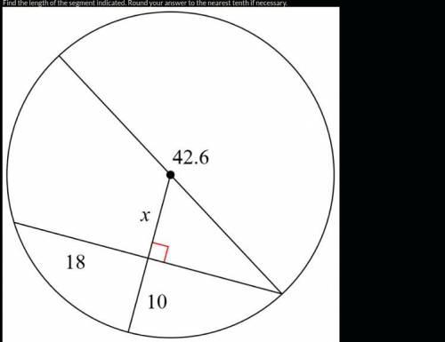 Find the length of the segment