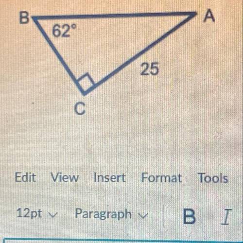 Solve the right triangle