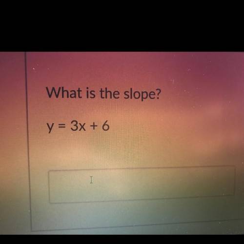 What is the slope? Please help..