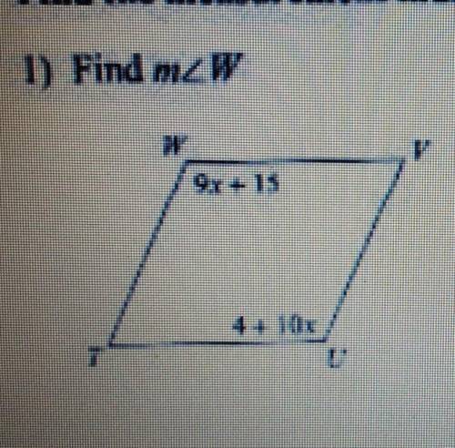 Find the measurement indicated for the parallelogram

please don't give me the awnser in a link yo