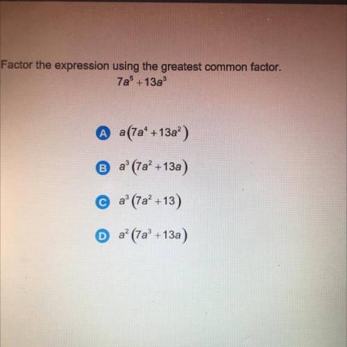 Factor the expression using the greatest common factor.