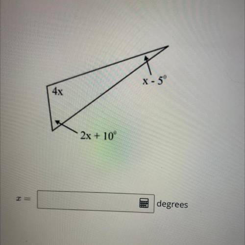 Solve for x .. please hurry