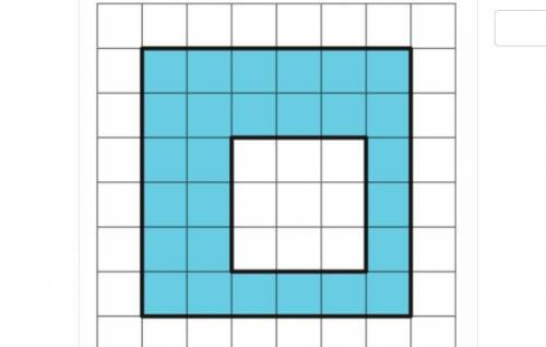 Each grid square is 1 square unit. Find the area, in square units, of the shaded region without cou