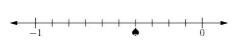 What is the simplest fraction whose value is equal to the number Spade  depicted on this number l