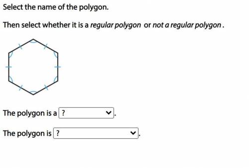 Select the name of the polygon. Then select whether it is a regular polygon or not a regular polyg