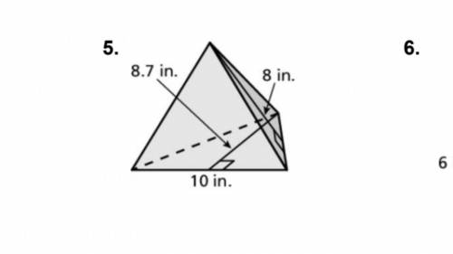 Please help you have to Find the surface area of the pyramid. The side lengths of the base are equa
