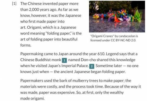How does the text help readers understand the connection between origami and wealth in japan?