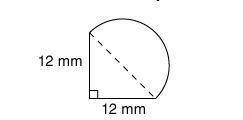 What does the perimeter of this figure consist of?

1. two semicircles and two line segments
2. on
