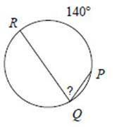 Find m < RQP

Question 1 options:
70° 
55° 
80° 
90°