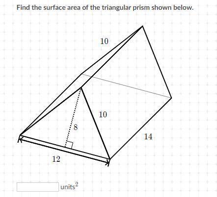 What is the surface area for this triangular prism?