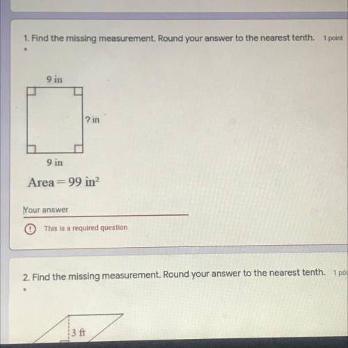 Please help me find the missing measurement!