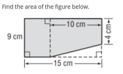 Can you guys help me find the area of this shape. I've literally tried everything and got it wrong.