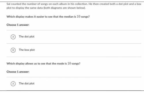 PLEASE DO BOTH PARTS! I HAVE 3 IMAGES BELOW! Sal counted the number of songs on each album in his c