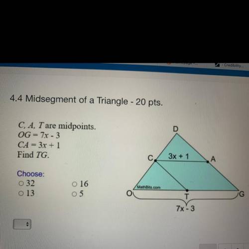 Midsegment of a triangle