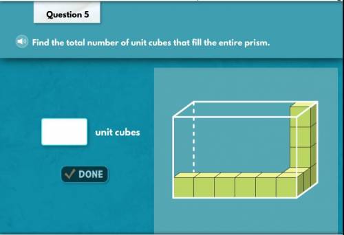 Question 5. find the total number of unit cubes that fill the entire prism