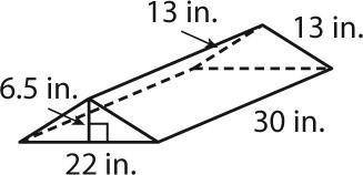 Find the surface area of the triangular prism below.

Use numbers only in your answer.
The surface