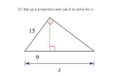 Set up a proportion and use it to find x.