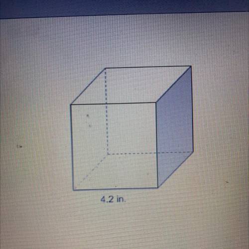 What is the volume of this cube￼ _ in3