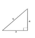 What is the length of the hypotenuse in the following figure.