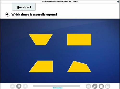 Which shape is a parallelogram?