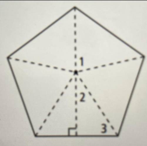 Find the measure of angle 2 in the regular pentagon.
