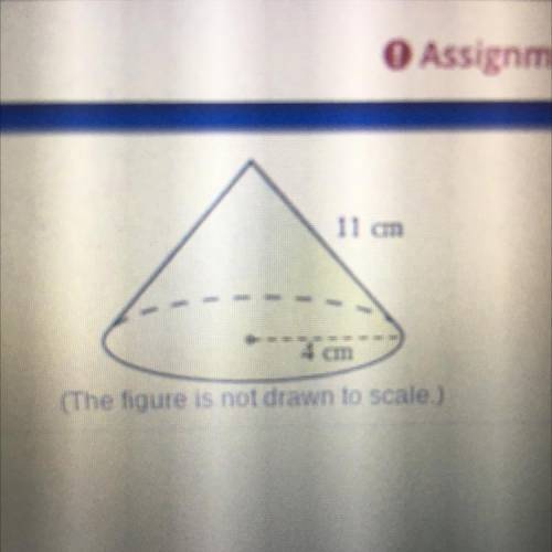 Use a net to find the surface area of the cone to the nearest

square centimeter. Use 3.14 for pi.