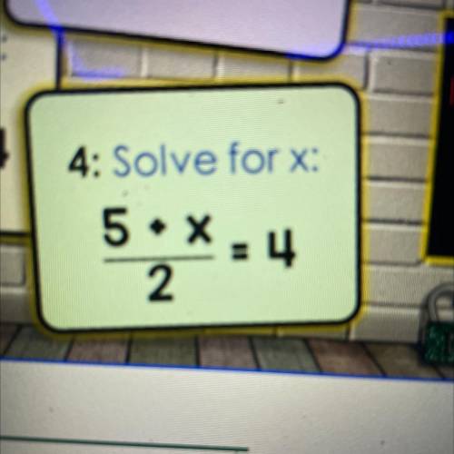 5 + x/2 =4 please help