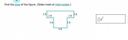 Find the area of the figure. (Sides meet at right angles.) pls help i suck at math if you help me i