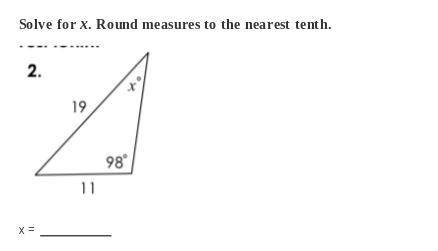 Solve x round to the nearest tenth