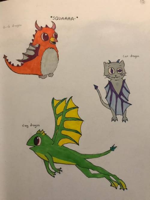 I've been drawing random animals as dragons... What animal should I try next?