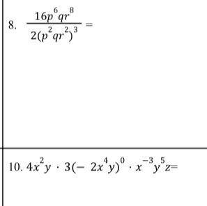 Help me with these equations