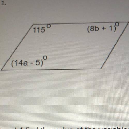 Please help <3 Find the value of the variables in the parallelograms.