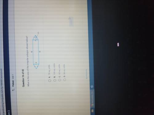 What is the area of the irregular polygon shown below?