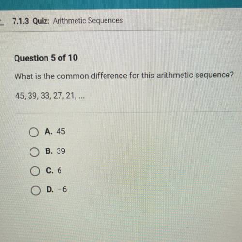 What is the common difference for this arithmetic sequence?