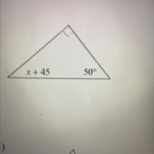 What does x =? Solve for x